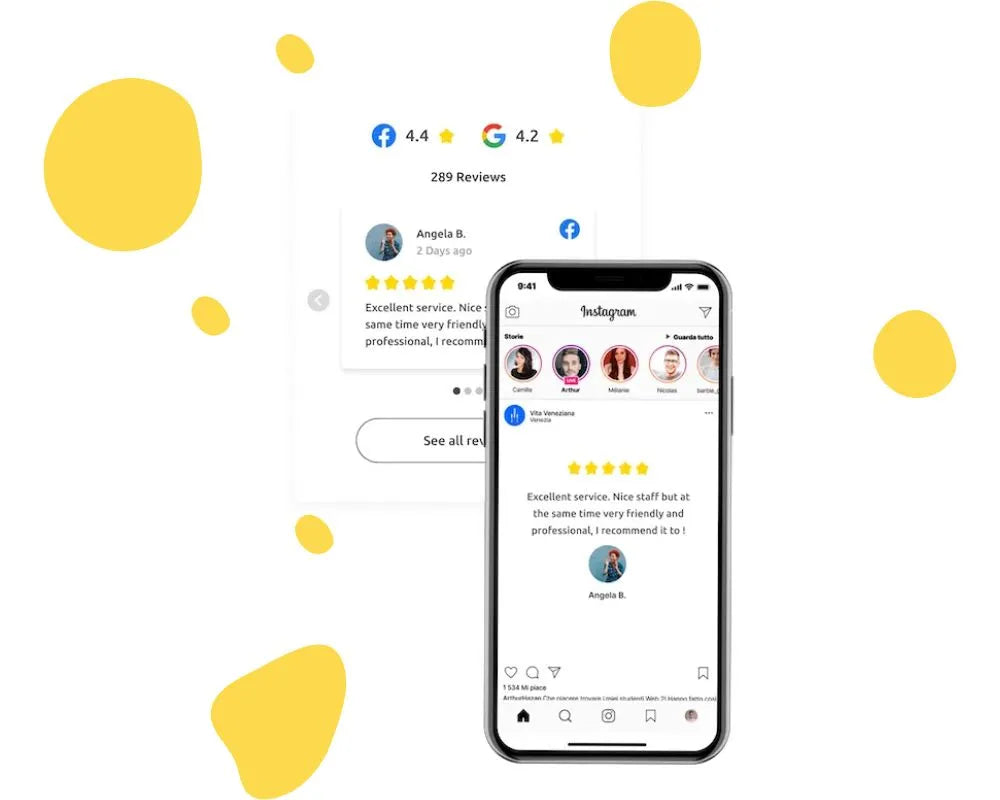 avis-client-instagram et widget avis google